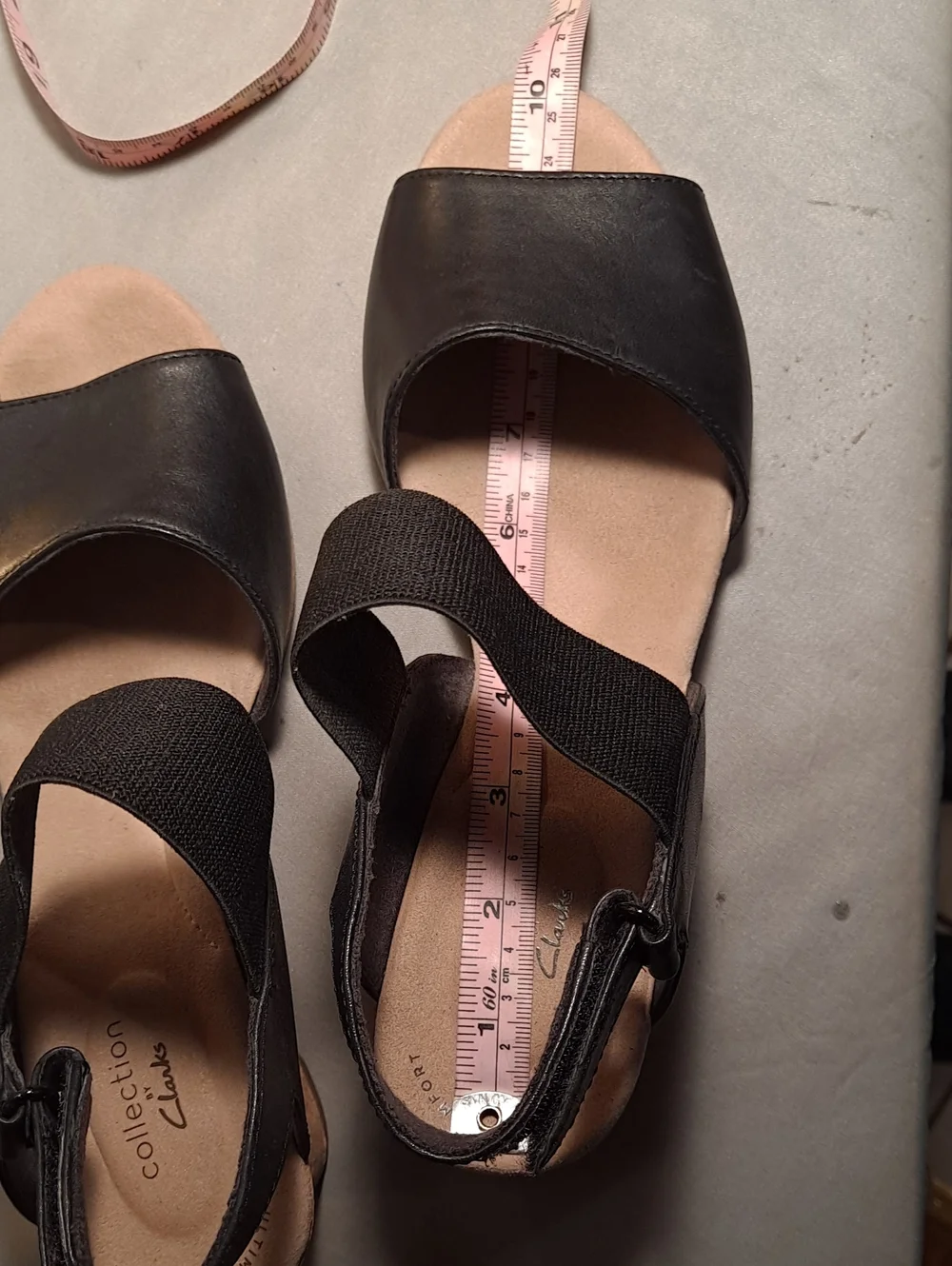Clarks Black Lafley Lily Wedge Slingback Sandals - Ultimate Comfortable Everyday